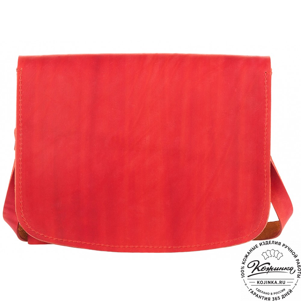 Кожаная сумка ручной работы "Кэтрин" (красная)